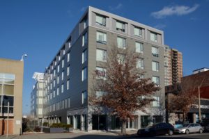 Beauty meets brawn at Boston mixed-use residence | building protected by DELTA-FASSADE S | #openjointcladding #buildingscience #architecture #buildingcommunities #deltabydorken www.airmoisture.com