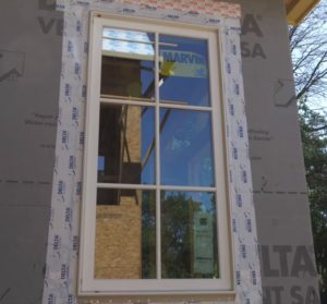 DELTA-VENT SA air barrier and window installed by Matt Risinger