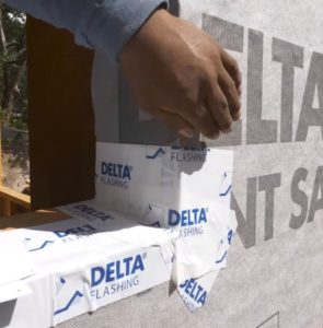 DELTA-VENT SA air barrier and window installed by Matt Risinger