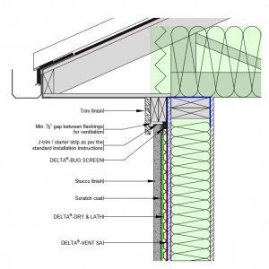 top of wall rainscreen system details